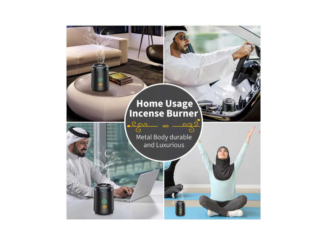 Bakhoor USB Rechargeable Car Incense Burner Oud BK-18 Bakhoor USB Rechargeable Car Incense Burner Oud BK-18